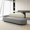 Sofá de Couro Novo Minimalista Moderno de Luxo Leve para 2 Lugares Sala de Estar Quarto Reclinável Casual Recepção Chaise Lounge Sofá