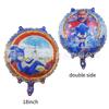 Nuevos Productos Transfronterizos Globo de Película de Aluminio de Sonic the Hedgehog Sonic Niño Sonic Estilo Globo de Película de Aluminio Decorativo Dibujos Animados