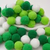 Poliéster Color Alta Elasticidad Pompon Bola de Felpa Pequeña Niños de Jardín de Infancia DIY Decoración Hecha a Mano Material Accesorios Pompon Pequeño
