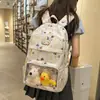 Mochila nueva con estampado de perro de dibujos animados lindo para estudiantes mujeres, gran capacidad, ligera, bolsa escolar casual