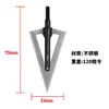 Ponta de Flecha Triangular Lâmina Leve Metal Retro Faca Leve Ponta de Flecha Rosca 6,2mm Acessórios para Arco e Flecha Venda por Atacado