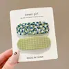 Pinzas laterales estilo dopamina con un toque de alta gama, pinzas delicadas con flecos para niñas, pasadores dulces, pinzas de cocodrilo a la moda