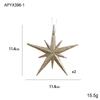 Nuevo colgante creativo de Navidad, estrella explosiva de polvo pegajoso, forma especial tridimensional, decoración de árbol de Navidad, colgante, suministros de Navidad