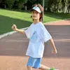 Camiseta Esportiva Leve de Secagem Rápida e Fresca para Meninos 2026 Verão Nova com Design de Panda com Bolso com Zíper Camiseta da Moda para Crianças Mais Velhas