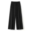 Pantalones Anchos de Pedrería para Mujer 2026 Primavera/Verano Nuevos Pantalones Versátiles de Hilo Plateado con Efecto de Caída Pantalones Anchos hasta el Suelo para Mujer