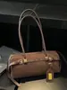 Bolso de Diseño Exclusivo para Mujer Otoño e Invierno 2025 Nuevo Bolso de Hombro Retro de Terciopelo de Ciervo Bolso Casual Simple de Bowling