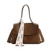 Bolsa de moda de celebridade da internet grande capacidade cor sólida texturizada bolsa de mão 2023 novo estilo feminino estilo ocidental bolsa de ombro transversal tote