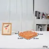 Cesta Tejida de Mimbre Sintético para Frutas y Sándwiches, Cesta para Pan Estilo Japonés, Cesta para Panecillos al Vapor, Cesta de Almacenamiento para el Hogar en la Sala de Estar, Bandeja de Mimbre con Doble Asa