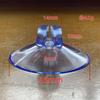 45mm 4.5cm ventosa transparente de cabeza dividida pinza apertura de línea ventosa colgante lateral de refrigerador marco de hierro ventosa de soporte