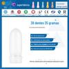 Frasco embrião pp spot 38 dentes diâmetro espessado 35g tubo embrião cosméticos boca grande alta temperatura garrafa de plástico embrião fabricantes atacado