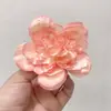 Pinza para el cabello con flor de peonía antigua de alto valor, nueva, con clip lateral de hada, tocado con flores, accesorios de ambiente, accesorios para el cabello con foto