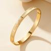 Pulsera transfronteriza nueva de acero de titanio creativa simple corrosión AMOR niños y niñas hebilla pulsera de pareja joyería de acero inoxidable