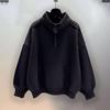 Sudadera Casual con Cuello Medio para Hombre, Tendencia Otoño e Invierno 2026, Versátil, Diseño de Cremallera, Manga Larga, Chaqueta Estilo Hong Kong
