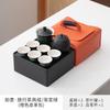 Juego de té de viaje Ruyi, portátil para exteriores, tetera de cerámica, tetera de mano, juego de té Kung Fu, regalo de acompañamiento