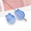 Hojas de Vidrio Degradado, Tulipanes, Rosas Accesorios para Joyería DIY, Cuentas Sueltas de Perforación Directa, Colgantes para Pulseras, Accesorios para el Cabello, Pétalos