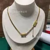 Nueva Cadena de Amuleto Budista Tailandés Acero Inoxidable Moda Incrustada de Diamantes Collar Largo de Cinco Sutras Acero de Titanio Collar que Conserva el Color 18K