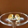 Pendientes de Cristal de Colores Facetados Retro Diseño Minimalista Corte Irregular Piedra Artificial