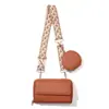 Bolso cruzado para teléfono, bolso de un solo hombro para mujer, diseño de nicho, moderno y a la moda, estilo simple, correa ancha ajustable para el hombro, monedero
