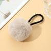 Otoño e Invierno Gorro de Felpa Color Caramelo Pompon de Pelo Cuerda para el Cabello Popular Coreana Niña Banda Elástica Anillo para el Cabello Accesorios para el Cabello Piel Sintética