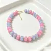 Collar con colgante de letra de 14 quilates para mujer, joya de piedras preciosas de colores, joyería de playa de verano, gran oferta en Amazon