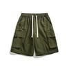Pantalones Cortos de Trabajo Color Caqui Estilo Americano para Hombre, Verano Delgados de Marca de Moda Talla Grande de Cinco Puntos de Longitud Media Sueltos Casuales, Versión Coreana