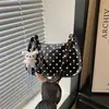 Estilo Coreano Lunares 2026 Nuevo Bolso de Moda para Mujer Chic de Lunares Fresco Bolso de Hombro Lindo para Estudiante