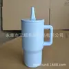 Taza de Coche Sublimada Transfronteriza de 20 oz Acero Inoxidable 304 Termo Infantil con Popote al Vacío y Asa Taza de Hielo