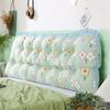 Cojín de Encaje para Mesita de Noche Cama Respaldo Grande Bolsa Suave Cojín de Respaldo para Sofá de Dormitorio Almohada Larga 1.5 m Fijo