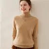 Suéter Baicai de Terciopelo y Cachemira de Cuello Alto 2026 Otoño/Invierno Nuevo Versátil Suave Pegajoso Tejido Perezoso Top para Viajes Capa Interior