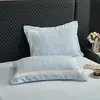 Juego de ropa de cama de cuatro piezas de felpa con relieve tridimensional, totalmente mate y de alta densidad, engrosado para el calor del invierno, juego de terciopelo de leche transfronterizo
