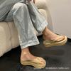 Chanclas de Plataforma Gruesa de Celebridad de Internet de Tailandia, Chanclas de Moda para Usar Afuera, Combinación de Colores, Antideslizantes, Sandalias Versátiles, Venta al por Mayor Transfronteriza