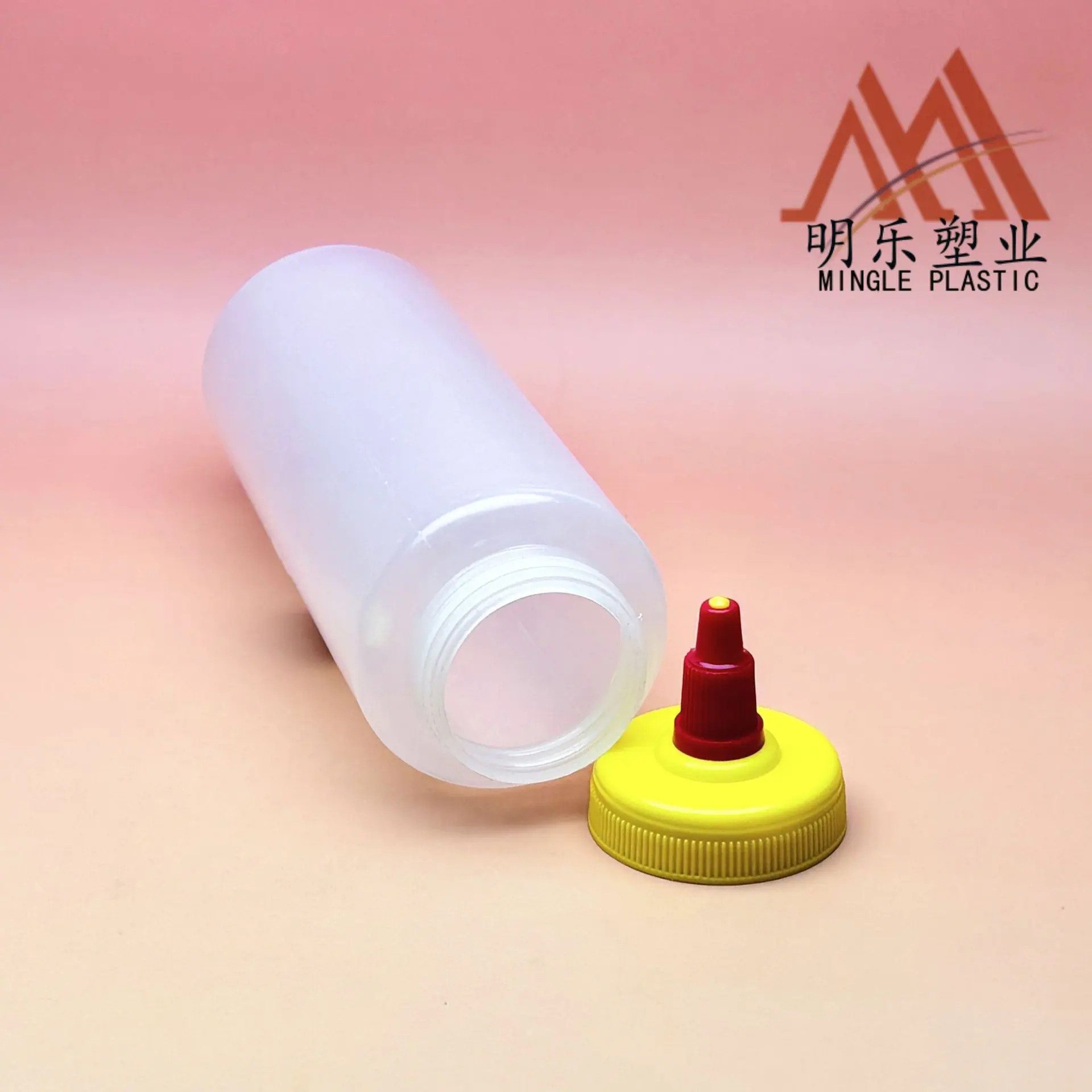 500ML直筒圆广口LDPE老黄盖瓶(38-400)-02