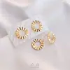 Aretes de Argolla con Disco Ovalado de Oro Relleno de 14K que Conservan el Color Hechos a Mano DIY Joyería para la Oreja Accesorios de Moda