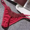 Ropa Interior Sexy de Mujer de Tiro Bajo Tanga con Bordado Caliente de Comercio Exterior Europeo y Americano Venta Transfronteriza Venta Directa de Fábrica