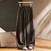 Pantalones Casuales Sueltos de Pierna Ancha de Cintura Alta Personalizados para Mujer Otoño 2026 Nuevos Pantalones de Luna Creciente Banana de Cintura Alta Elástico Trasero