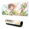 Mouse Pad Extra Grande de Dibujos Animados, Protector de Mesa, Borde Engrosado con Bloqueo, Almohadilla para Teclado para Juego de E-Sports, Alfombrilla para Ratón Secundaria para Hogar para Niñas