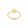 Anillo de Acero Inoxidable Chapado en Oro Transfronterizo para Mujer, Cruz, Luna, Anillo Geométrico Liso, Anillo de Pareja, Patrón Geométrico en Forma de Corazón