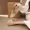 Zapatos casuales para mujer sin cordones, que aumentan la altura, suela blanda, punta redonda, con hebilla, estilo Birkenstock, versátiles para otoño