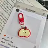 Pingente de Chaveiro para Mercadorias Pequenas, Pingente de Chaveiro de Maçã, Presente de Formatura, Pingente de Mochila, Fofo no Atacado
