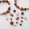 Múltiplos Estilos de Contas de Madeira Hemu Feitas à Mão Contas DIY Pulseira Colar Acessórios Pulseira Materiais Decorativos Joias Contas Soltas