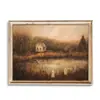 Venta Caliente de Amazon Estilo Pintura al Óleo Retro Gato Negro Pintura Decorativa Retrato de Gato Divertido Gracioso Lienzo Pintado con Spray Pintura de Pared