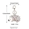 Huiming Accessories Chaveiro de Couro PU Animal Ouriço Pingente de Bolsa Fofo Infantil Presente Pequeno Personalizável