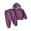 Conjunto de sudadera con capucha para niños, sudadera tie-dye de moda para niños y pantalones de chándal, conjunto de dos piezas con sudadera con capucha tipo pullover para bebé, otoño e invierno
