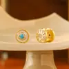 Brincos Populares de Concha de Sereia Moda Tendência High-End Elegantes Exquisitos Brincos Leve Luxo Versáteis Acessórios de Orelha