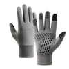 Guantes de Invierno para Hombre, Ciclismo al Aire Libre, Montañismo y Running, Repelentes al Agua, Pantalla Táctil, Antideslizantes, Cortavientos y Guantes Cálidos de Terciopelo
