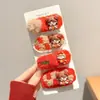 Presilhas de Cabelo Infantis com Toque de Luxo, Presilhas Exclusivas para Mechas Laterais, Novas Presilhas de Cabelo com Laço para Meninas Pequenas, Presilhas para a Parte de Trás da Cabeça, Acessórios de Cabelo