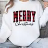 Moletom Redondo com Estampa de Feliz Natal, Casual de Manga Longa