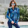 Traje de buceo transfronterizo, traje de baño de manga larga para mujer, traje de baño de dos piezas con protección solar para exteriores, traje de baño de medusas, traje de surf, traje de secado rápido.