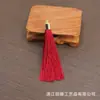 8cm capuchón de metal borla pequeña borla abanico colgante marcapáginas borla ropa accesorios para el cabello borla accesorios decorativos al por mayor