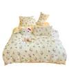 Jialiya Juego de Cuatro Piezas de Terciopelo de Leche Engrosado de Alto Peso Juego de Ropa de Cama de Terciopelo Doble Cara con Estampado Invernal de Campo